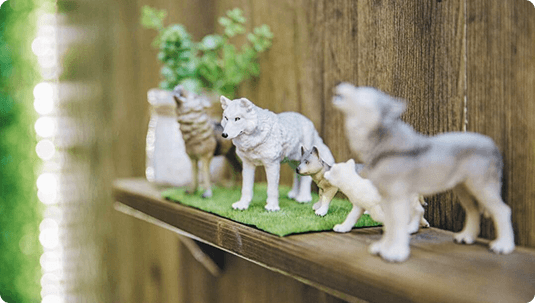 オオカミのフィギュア